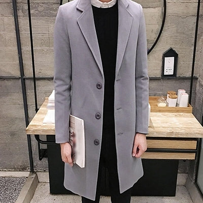 Manteau Long Homme - NewLongCottonCoat™ - Gris