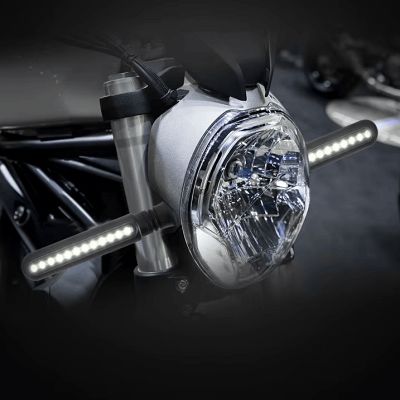 Clignotant moto led - MotoDualLamp™ - Blanc