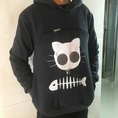 Sweatshirt Femme - SweatshirtKangaroo™ - Noir