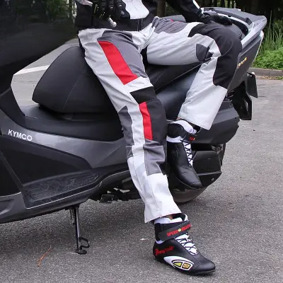 Pantalon de moto - BikeWaterproofTrousers™ - Blanc