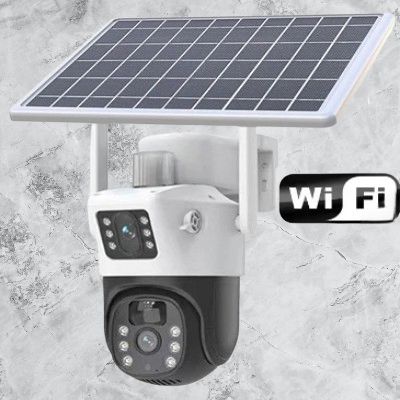 caméra extérieur solaire - SolarCamera™ - Blanc