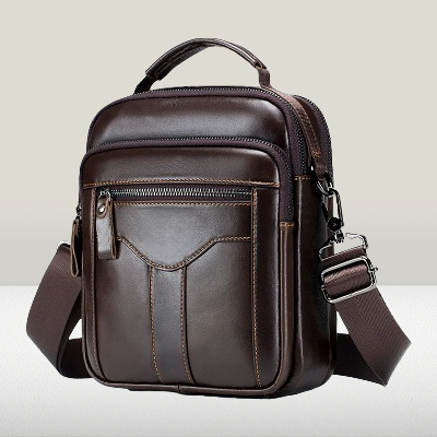 Sac à Bandoulière Homme - Men'sCrossbodyBag™ - Café