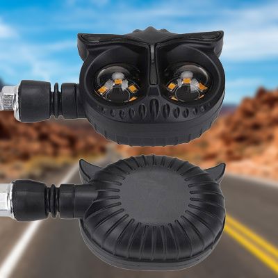 Clignotant moto led - OwlMotoLED™ - Jaune&Blanc