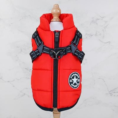 imperméables pour chiens - HarnessDogJacket™ - Rouge