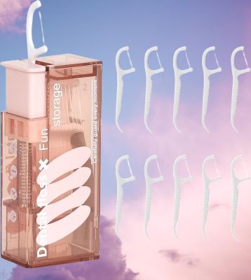 Fils dentaire - DentalFlossDispenser™ - Marron