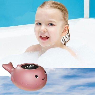 Thermomètre bain bébé - BabyBathTempMeter™ - Dauphin rose