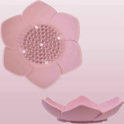 Porte savon douche - SoapBoxLotus™ - Rose