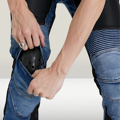 Pantalon de moto - MotorcycleMenPants™ - Bleu