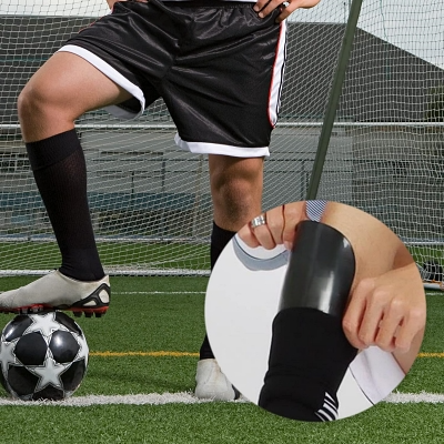 PROTEGE TIBIA FOOT - FootballPadCover™ - Noir