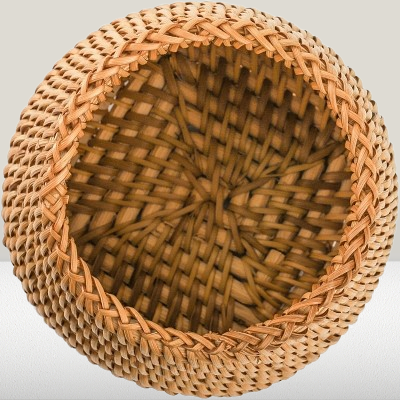 Panier En Rotin - HandmadeRattanStorageBox™ - Fond carré