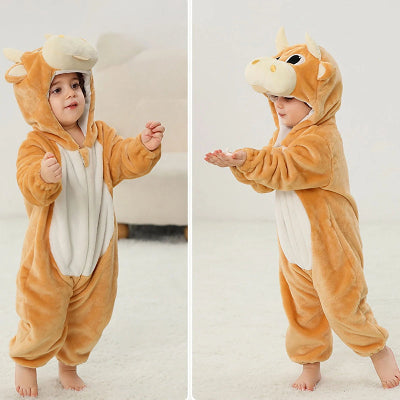 Pyjama Bebe - FluffyToddler™ - Vache Marron