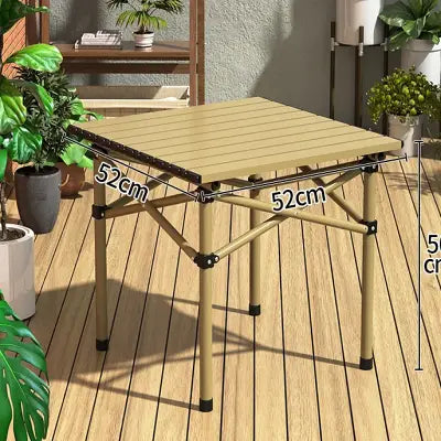 Table camping pliante	- CampingFoldingTable™ - Doré