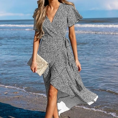Robe Longue Femme - SummerMaxiDressWomen™ - Gris