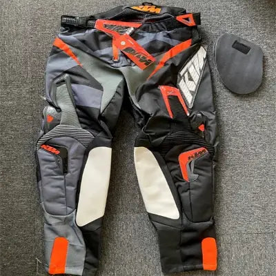 Pantalon de moto - OriginalMotocrossPants™ - Orange&noir