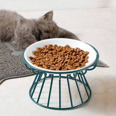 Gamelle Chat - CeramicRaisedCatBowl™ - Vert