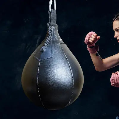 Sac De Boxe - LeatherPunchingBall™ - Noir