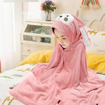 Serviette de bain bébé - Children'sBathTowel™ - Rose