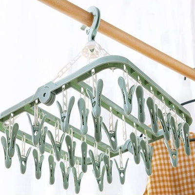 Support Séchage Linge - HangingDryingRack™ - Vert