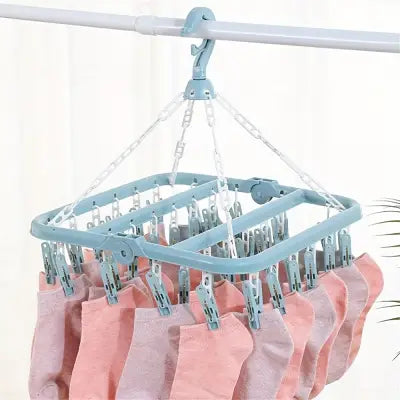Support Séchage Linge - HangingDryingRack™ - Bleu