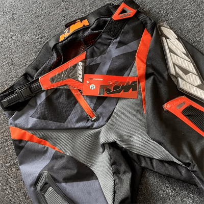 Pantalon de moto - OriginalMotocrossPants™ - Orange&noir