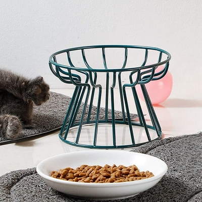 Gamelle Chat - CeramicRaisedCatBowl™ - Vert