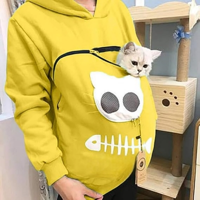 Sweatshirt Femme - SweatshirtKangaroo™ - Jaune