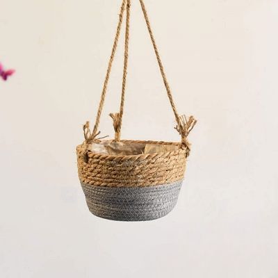 Pot de Fleur Suspendu - PlantBasket™ - Jaune/Gris