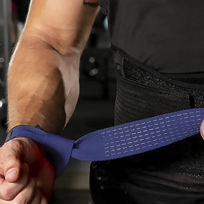 Sangle De Levage - GymWristLiftingStraps™ - Bleu