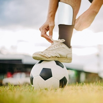 PROTEGE TIBIA FOOT - FootballPadCover™ - Blanc