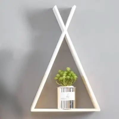 Etagère murale - TriangleWoodenShelf™ - Blanc