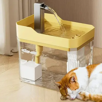 Fontaine A Eau Chat - CatAutomaticWaterFountain™ - Jaune