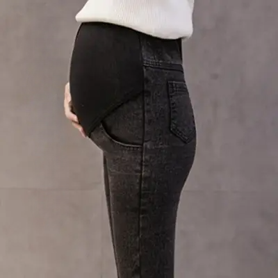 Pantalon Grossesse - MaternityJeansPants™ - Noir simple
