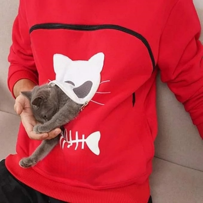 Sweatshirt Femme - SweatshirtKangaroo™ - Rouge