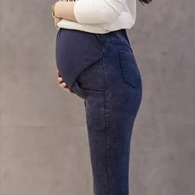 Pantalon Grossesse - MaternityJeansPants™ - Bleu simple