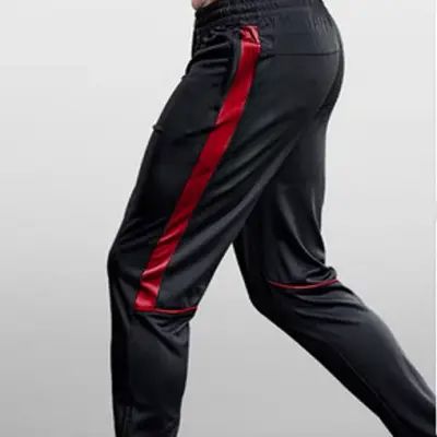 Pantalon sport homme - MenSportPants™ - Noir&Rouge