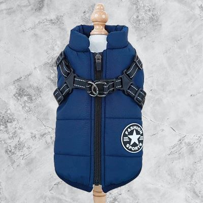 imperméables pour chiens - HarnessDogJacket™ - Bleu
