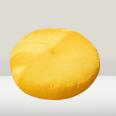 Coussin De Sol - RoundFloorSeatPillow™ - Jaune