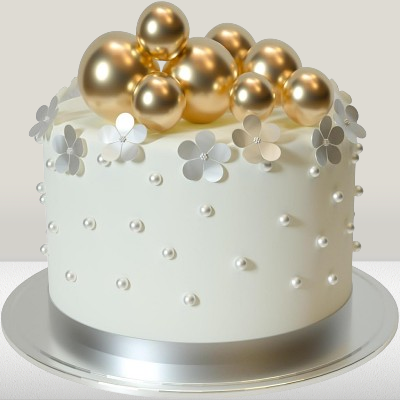 Décoration gâteau - BallCakeTopper™ - Doré