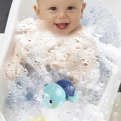 Jouet bain bébé - NewBabyBathToys™ - Tortue bleu