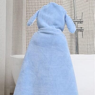 Serviette de bain bébé - Children'sBathTowel™ - Bleu