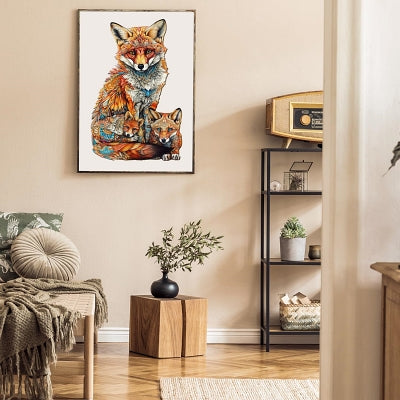 Puzzle En Bois - FoxFamilyWoodenPuzzle™