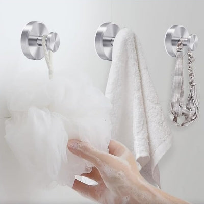 Support Douche - SuctionCupHooksforShower™ - Argent