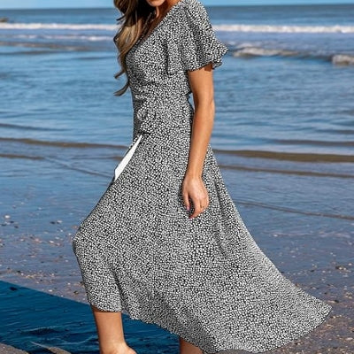 Robe Longue Femme - SummerMaxiDressWomen™ - Gris