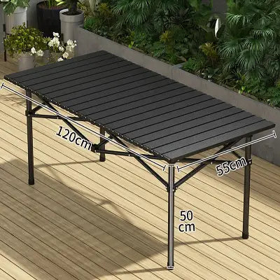 Table camping pliante	- CampingFoldingTable™ - Noir