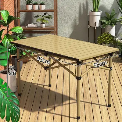 Table camping pliante	- CampingFoldingTable™ - Doré
