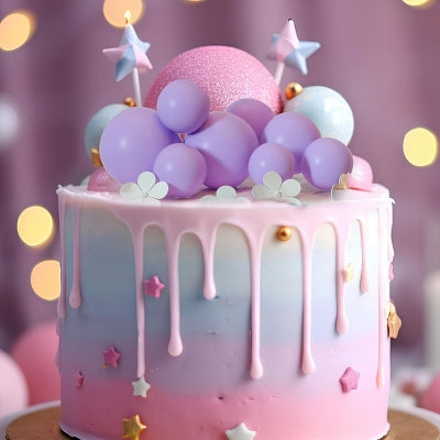 Décoration gâteau - BallCakeTopper™ - Mauve