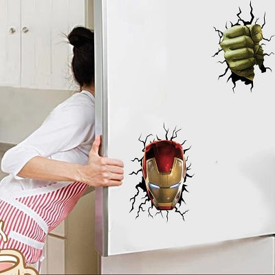 Decoration Chambre - 3DSuperheroWallpaperStickers™ - Captain America