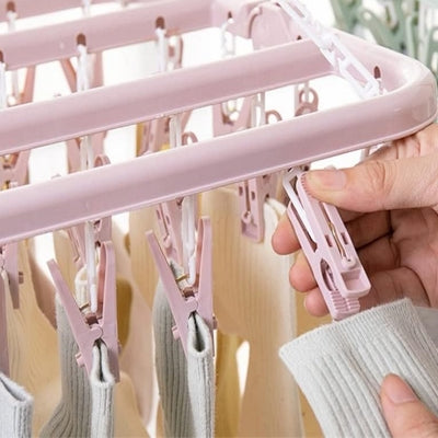 Support Séchage Linge - HangingDryingRack™ - Rose