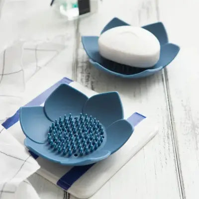 Porte savon douche - SoapBoxLotus™ - Bleu
