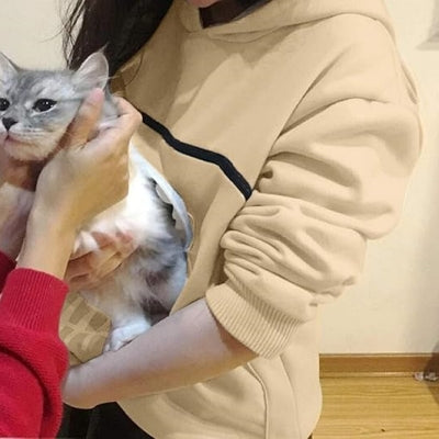 Sweatshirt Femme - SweatshirtKangaroo™ - Kaki